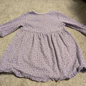 Floral Purple Kids Dress